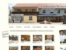 Tablet Screenshot of landgasthof-metzgerei-eichenseher.de